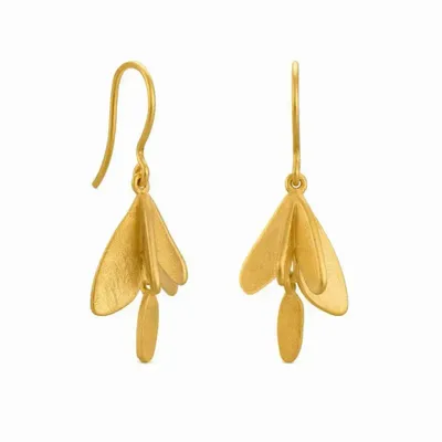 Bijoux - BOUCLES D'OREILLES CROCHET DORÉES VOL - JOIDART