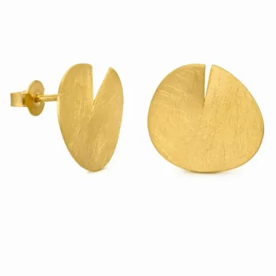 Jewelry - MEDIUM GOLDEN EARRINGS TAGLIO - JOIDART