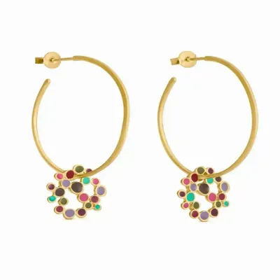 Bijoux - BOUCLES D'OREILLES DORÉES CANDY COLOURS - JOIDART