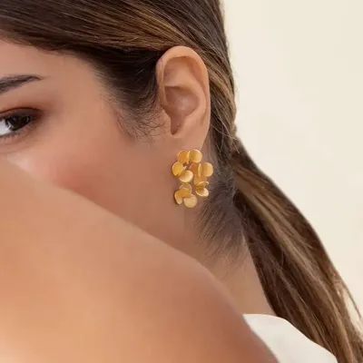 Jewelry - GOLDEN EARRINGS ARAI LARGE - JOIDART