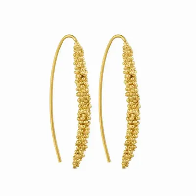 Jewelry - GOLDEN HOOK EARRINGS STARDUST - JOIDART