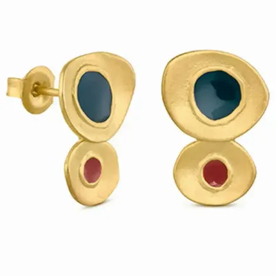 Bijoux - BOUCLES D'OREILLES DORÉES FAVORITA COLORS PETITES - JOIDART