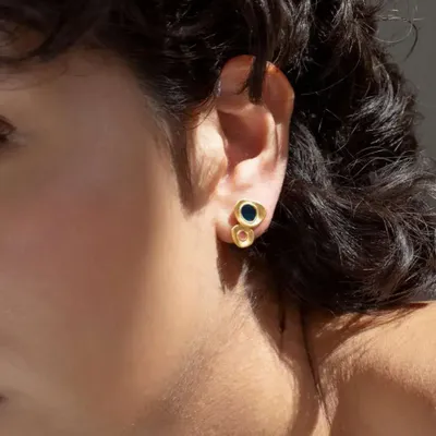 Jewelry - GOLDEN EARRINGS FAVORITA COLORS SMALL - JOIDART