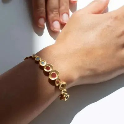 Jewelry - GOLDEN BRACELET FAVORITA COLORS - JOIDART