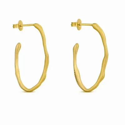 Bijoux - BOUCLES D'OREILLES DORÉES CLARA OVALES PETITES - JOIDART