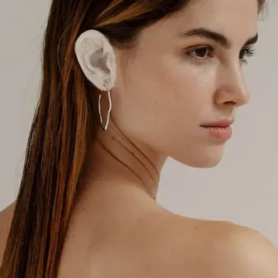 Jewelry - MEDIUM SILVER OVAL HOOPS EARRINGS CLARA - JOIDART