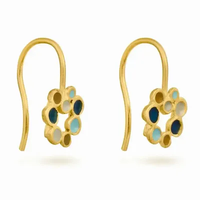 Jewelry - GOLDEN HOOK EARRINGS CANDY MOON - JOIDART