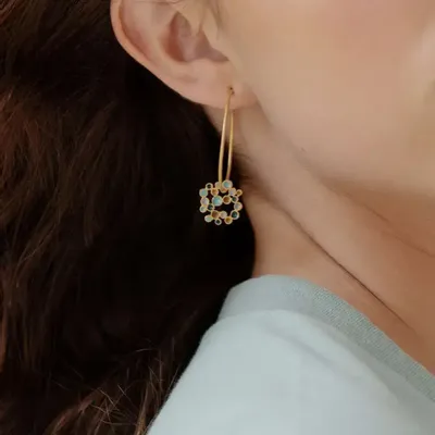 Bijoux - BOUCLES D'OREILLES DORÉES CANDY MOON - JOIDART