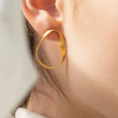 Bijoux - BOUCLES D'OREILLES DORÉES OCEANICA PETITES - JOIDART