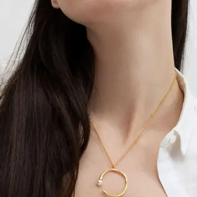 Jewelry - GOLDEN NECKLACE ECLAT CIRCLE - JOIDART