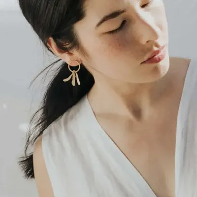 Bijoux - BOUCLES D'OREILLES DORÉES EXOTICA - JOIDART