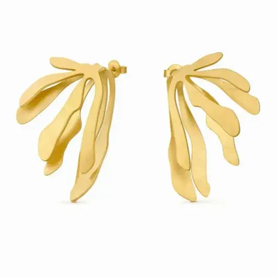 Bijoux - BOUCLES D'OREILLES DORÉES EXOTICA GRANDES - JOIDART