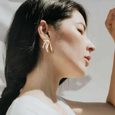 Bijoux - BOUCLES D'OREILLES DORÉES EXOTICA GRANDES - JOIDART