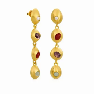 Jewelry - LONG ADDAIA GOLDEN EARRINGS - JOIDART