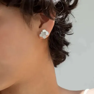 Bijoux - BOUCLES D'OREILLES EN ARGENT PAMPALONIA - JOIDART