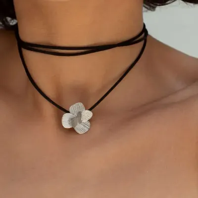 Jewelry - SILVER NECKLACE PAMPALONIA CORD - JOIDART