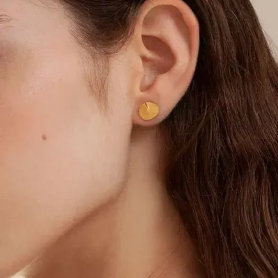 Bijoux - BOUCLES D'OREILLES PETITES DORÉES TAGLIO - JOIDART