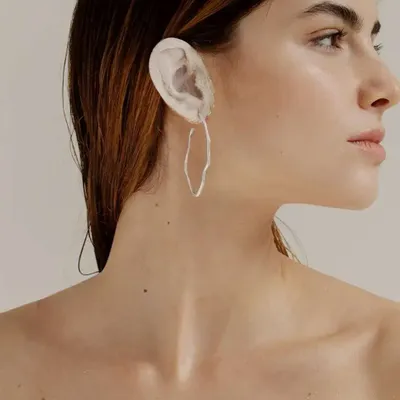 Bijoux - BOUCLES D'OREILLES EN ARGENT CLARA OVALES GRANDES - JOIDART