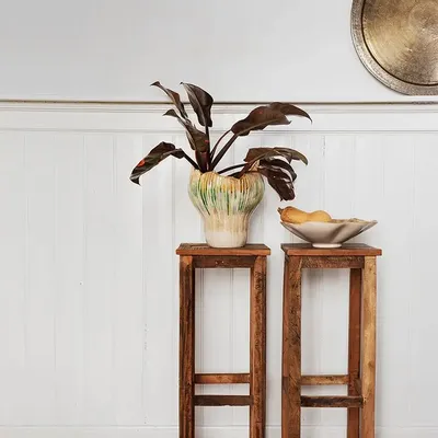 Consoles - Table d'appoint en bois recyclé - MADAM STOLTZ