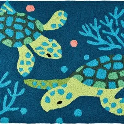 Autres tapis - petit tapis jellybean deep ses turtles - KARENA INTERNATIONAL