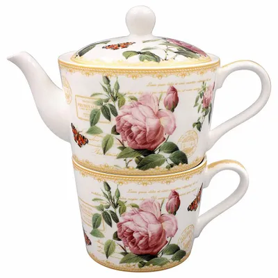 Tea and coffee accessories - tea for one rose redoute - KARENA INTERNATIONAL