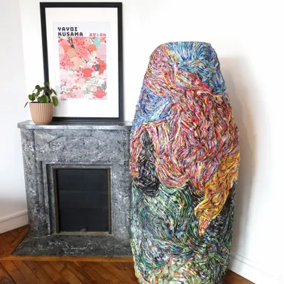 Unique pieces - Vase recycled paper Collection Fauve unique piece - HELENE SIELLEZ