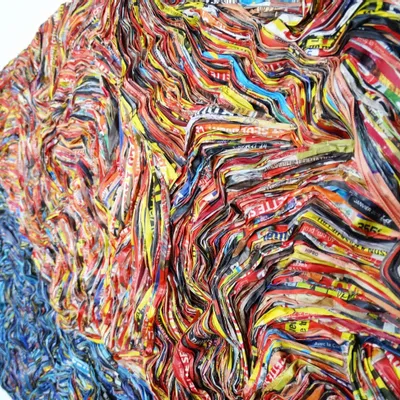 Pièces uniques - Oeuvre murale papiers recyclés Diptyque Chuzenji pièce unique - HELENE SIELLEZ