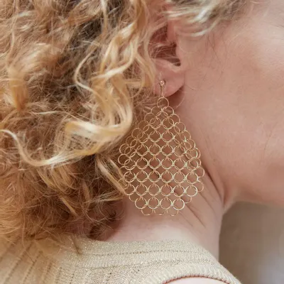 Jewelry - T Collection  -  T1 Earring - PASCALE LION BIJOUX