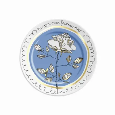 Everyday plates - PLATE 16 SE SON ROSE FIORIRANNO LIGHT BLUE - ILARIA.I