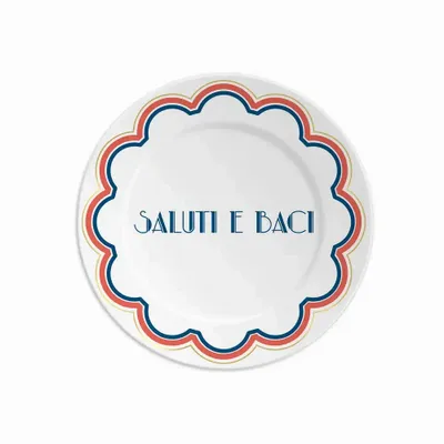 Assiettes au quotidien - ASSIETTE 16 SALUTI E BACI - ILARIA.I