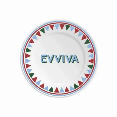 Assiettes au quotidien - ASSIETTE 16 EVVIVA - PARTY - ILARIA.I