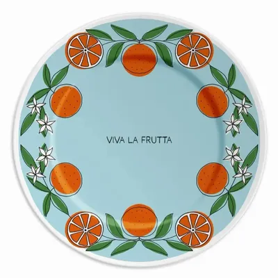Everyday plates - PLATE 21 VIVA LA FRUTTA AND ORANGES - ILARIA.I