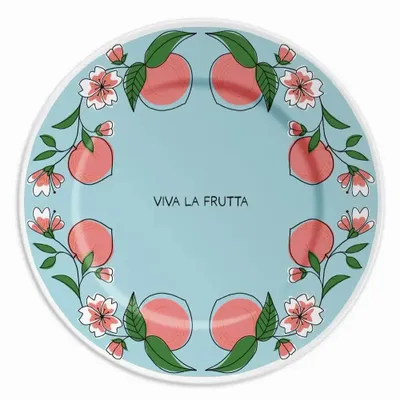 Everyday plates - PLATE 21 VIVA LA FRUTTA AND PEACHES - ILARIA.I