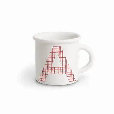 Mugs - MUG RED ALPHABET A - ILARIA.I