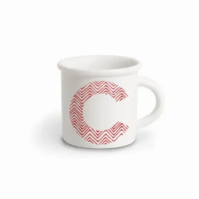 Tasses et mugs - MUG RED ALPHABET C - ILARIA.I