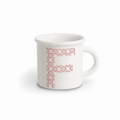 Tasses et mugs - MUG RED ALPHABET F - ILARIA.I