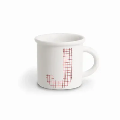 Tasses et mugs - MUG RED ALPHABET J - ILARIA.I