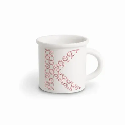 Tasses et mugs - MUG RED ALPHABET K - ILARIA.I