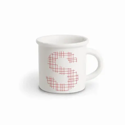 Tasses et mugs - MUG RED ALPHABET S - ILARIA.I
