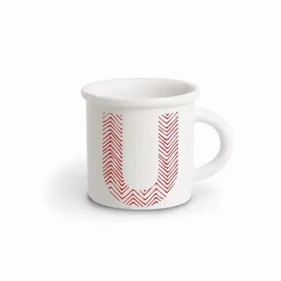 Tasses et mugs - MUG RED ALPHABET U - ILARIA.I