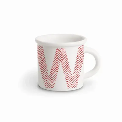 Mugs - MUG RED ALPHABET W - ILARIA.I