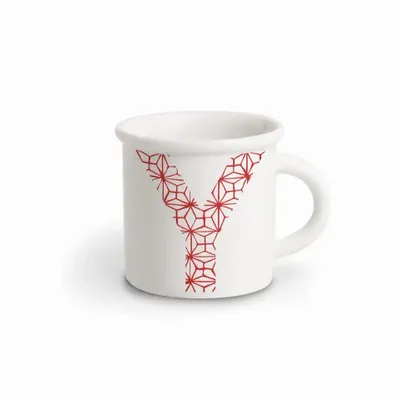 Mugs - MUG RED ALPHABET Y - ILARIA.I