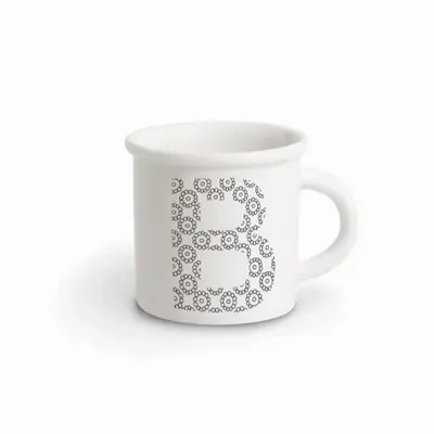 Mugs - MUG BLACK ALPHABET B - ILARIA.I