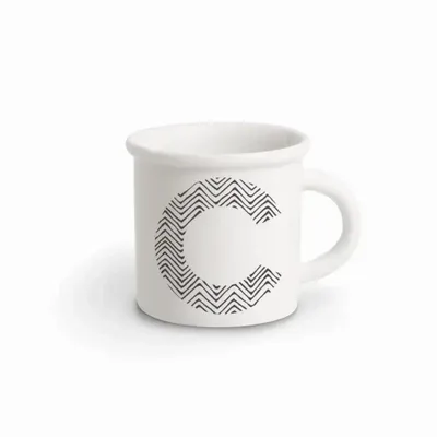 Mugs - MUG BLACK ALPHABET C - ILARIA.I