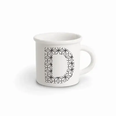 Mugs - MUG BLACK ALPHABET D - ILARIA.I