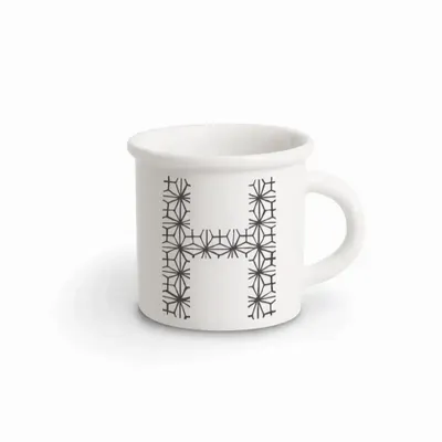 Mugs - MUG BLACK ALPHABET H - ILARIA.I