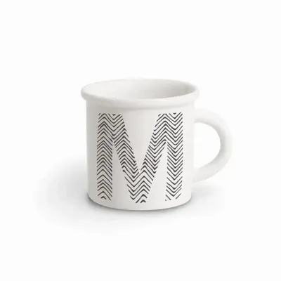 Mugs - MUG BLACK ALPHABET M - ILARIA.I