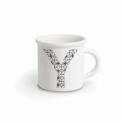 Mugs - MUG BLACK ALPHABET Y - ILARIA.I
