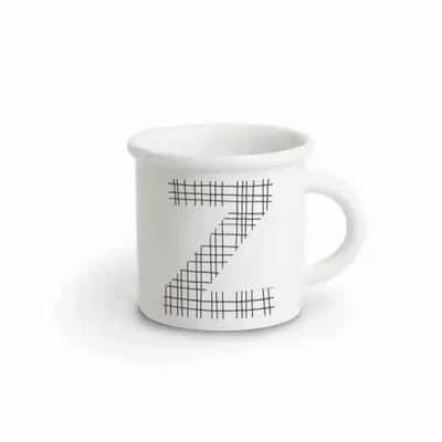 Mugs - MUG BLACK ALPHABET Z - ILARIA.I