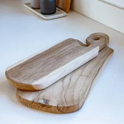 Ustensiles de cuisine - Planche à découper en bois de teck FINN M - HYDILE